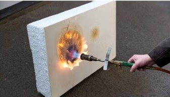 FlamEL Akusta sheet에 화염 분사 테스트 이미지